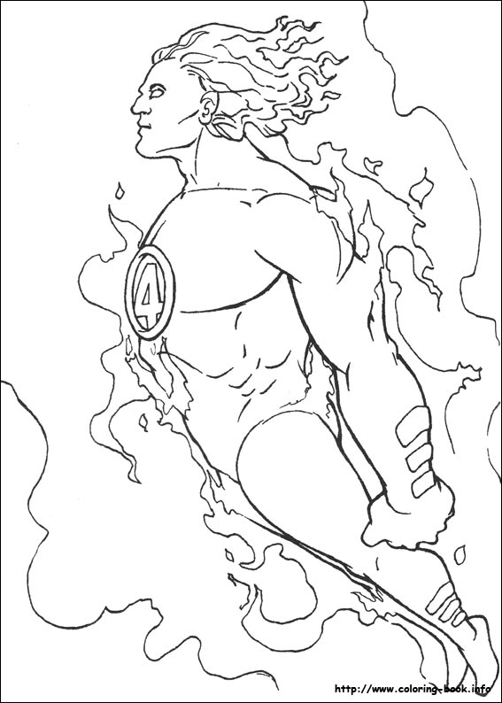 Fantastic Four coloring picture